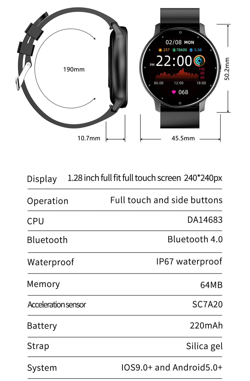 LIGE Smart watch
